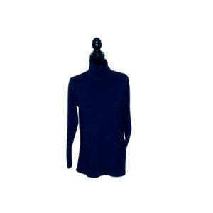 #C28 Women’s Dark Blue Stretch Tee Turtleneck
